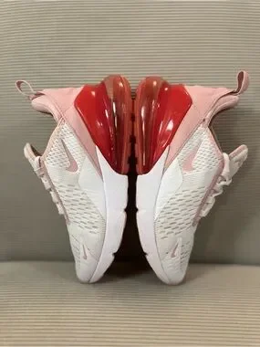 Nike | Shoes | Nike Womens Air Max 27 Gs White Pink Glaze Size 75 Youth ...